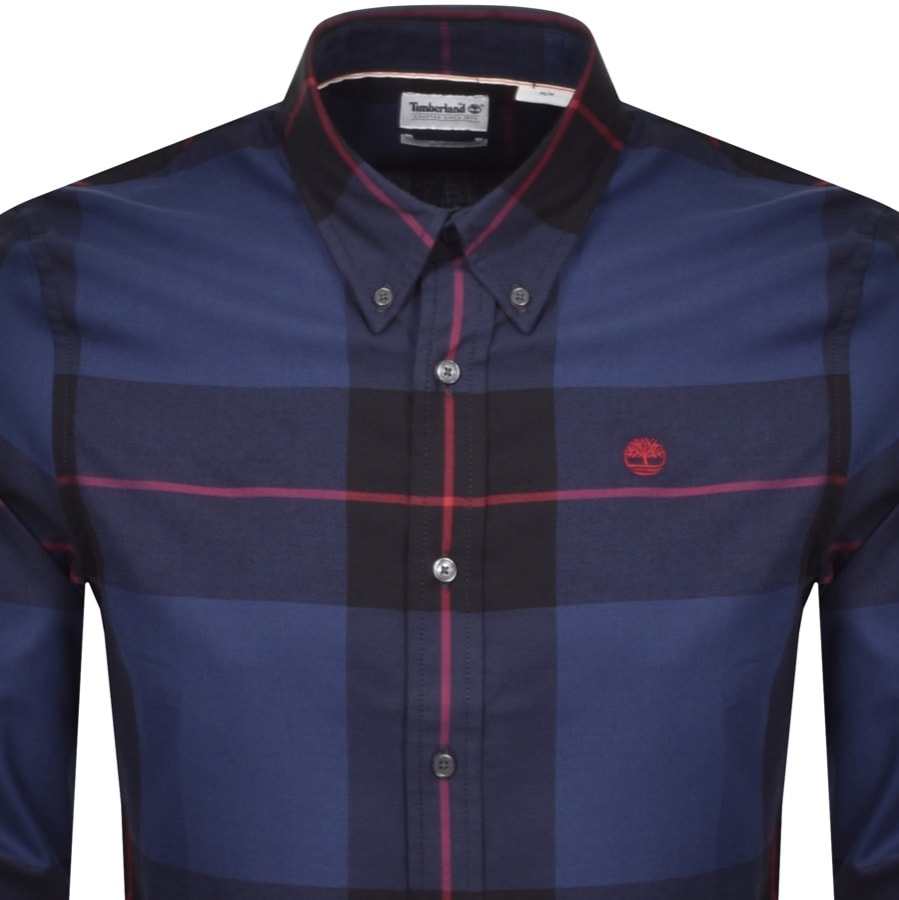 Alternative Image for ProductTimberland Long Sleeved Cotton Brush Shirt Blue2